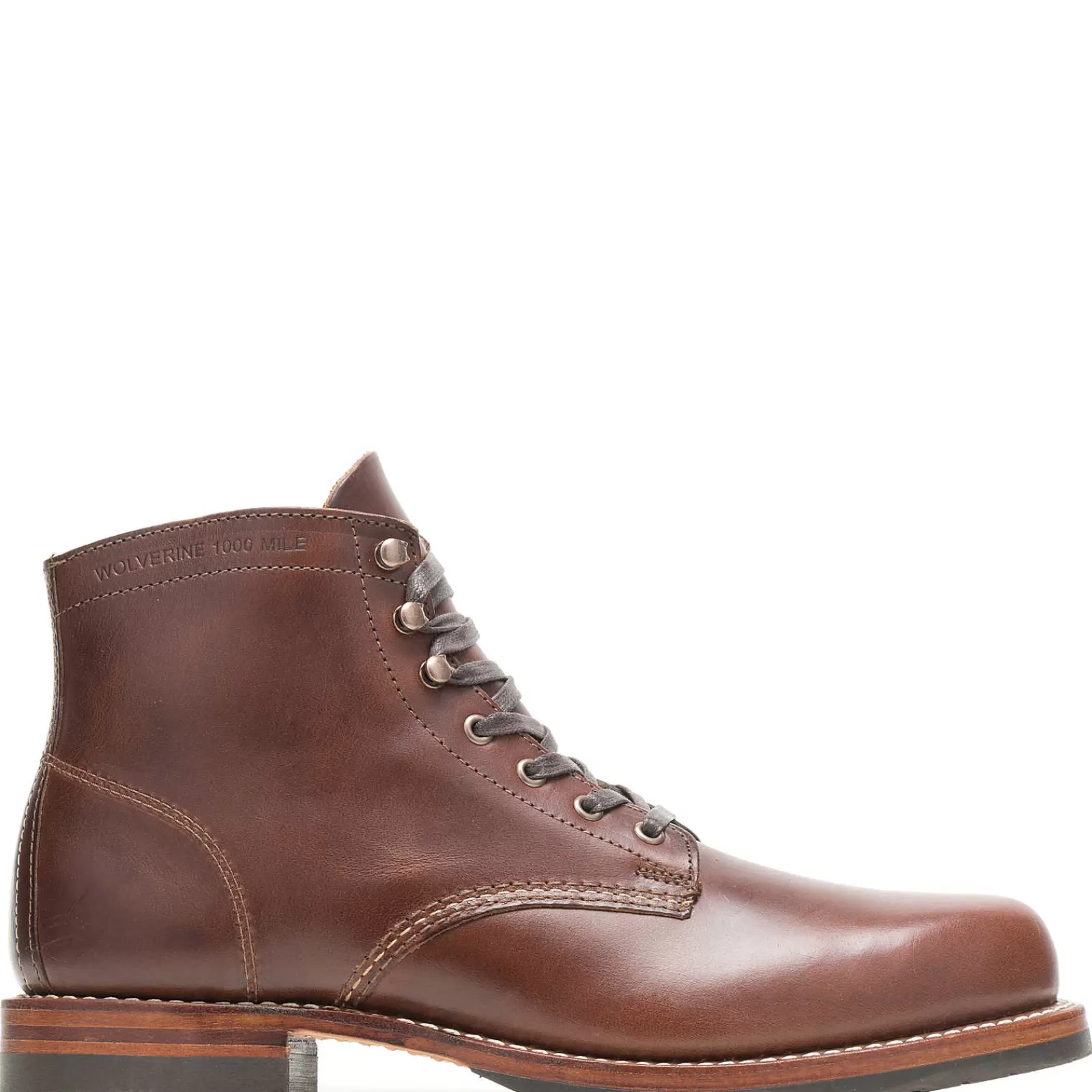 Wolverine 1000 Mile Plain-Toe Classic Boot Havana Brown Outlet