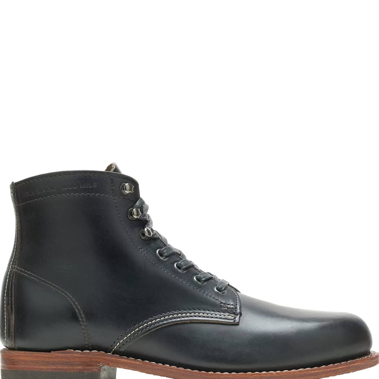 Wolverine 1000 Mile Plain-Toe Original Boot Black Fashion