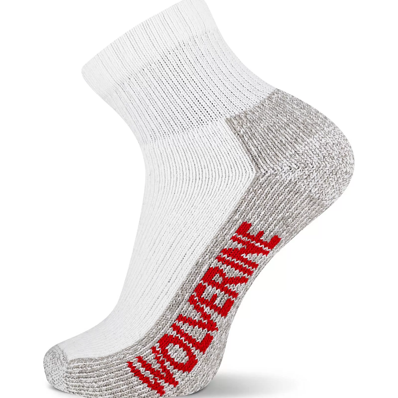 Wolverine 2-PK Steel-Toe Cotton Quarter Sock White Clearance