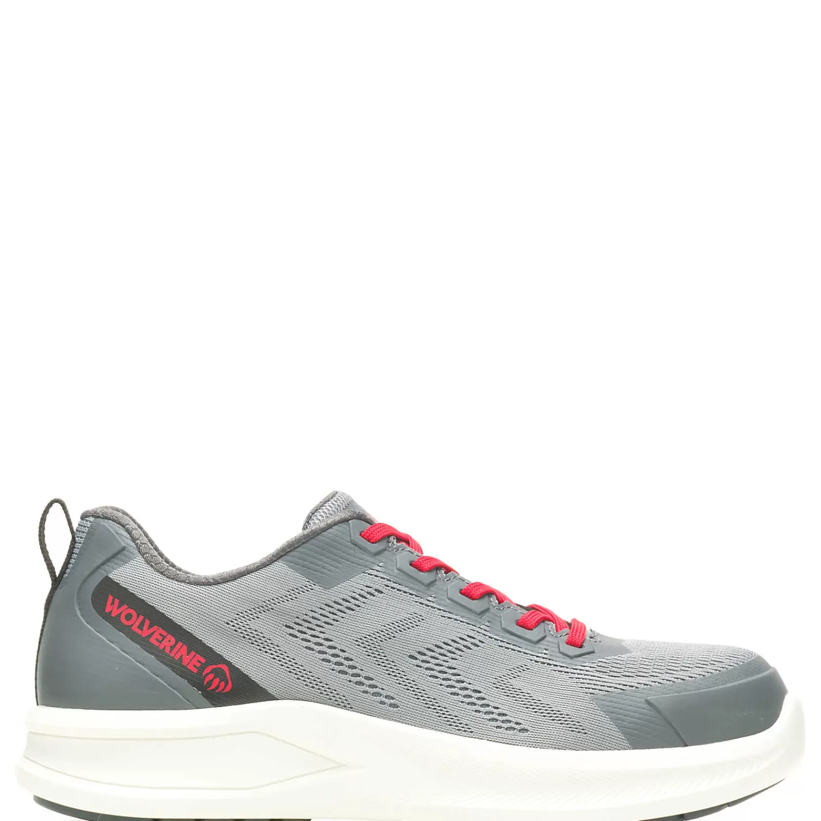 Wolverine Bolt DuraShocks® Knit CarbonMax® Work Shoe Grey/Red Fashion