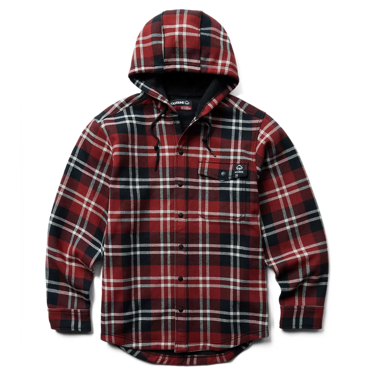 Wolverine Bucksaw Bonded Shirt Jac Garnet Plaid Discount