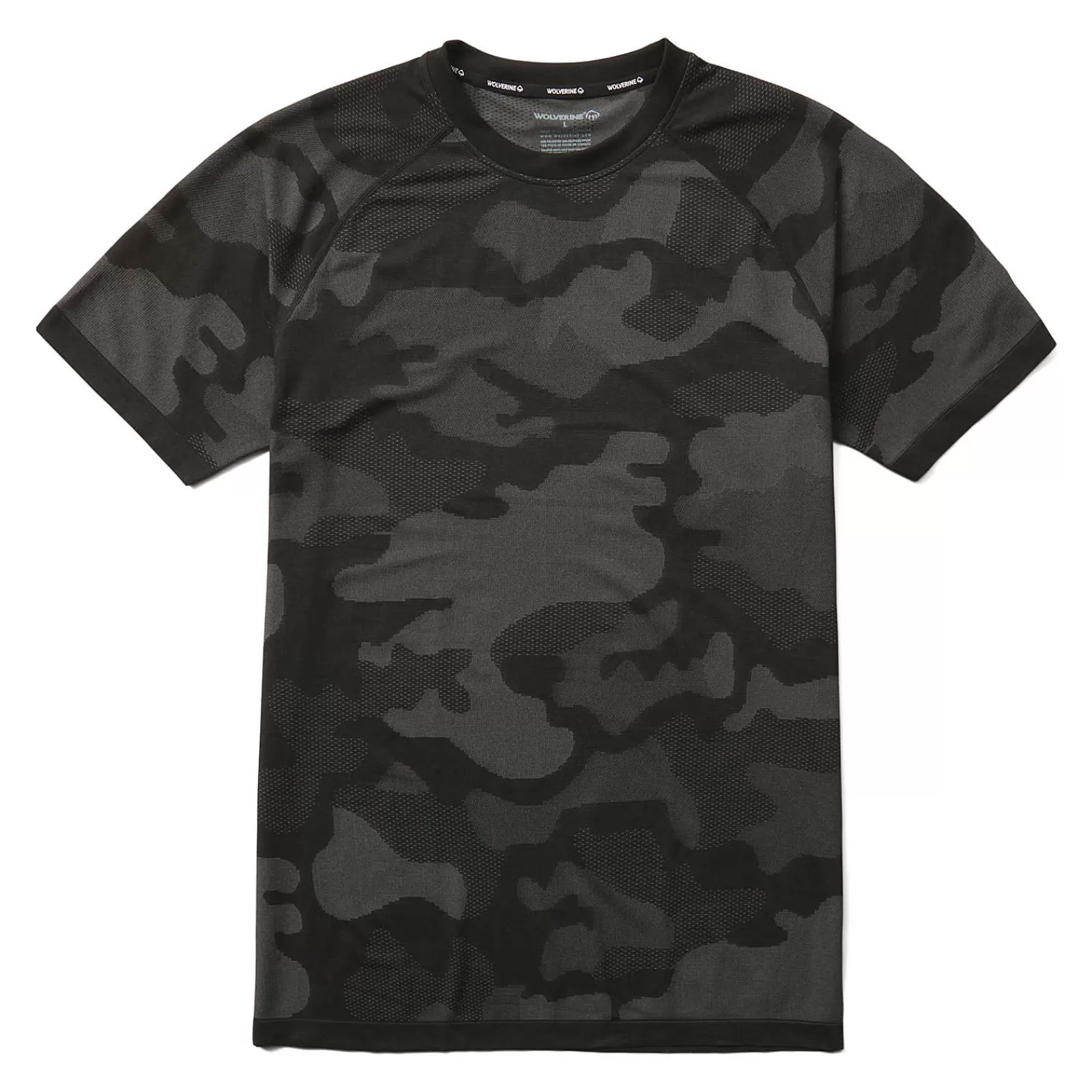 Wolverine Camo Mesh Crew Neck Undershirt Black Cheap