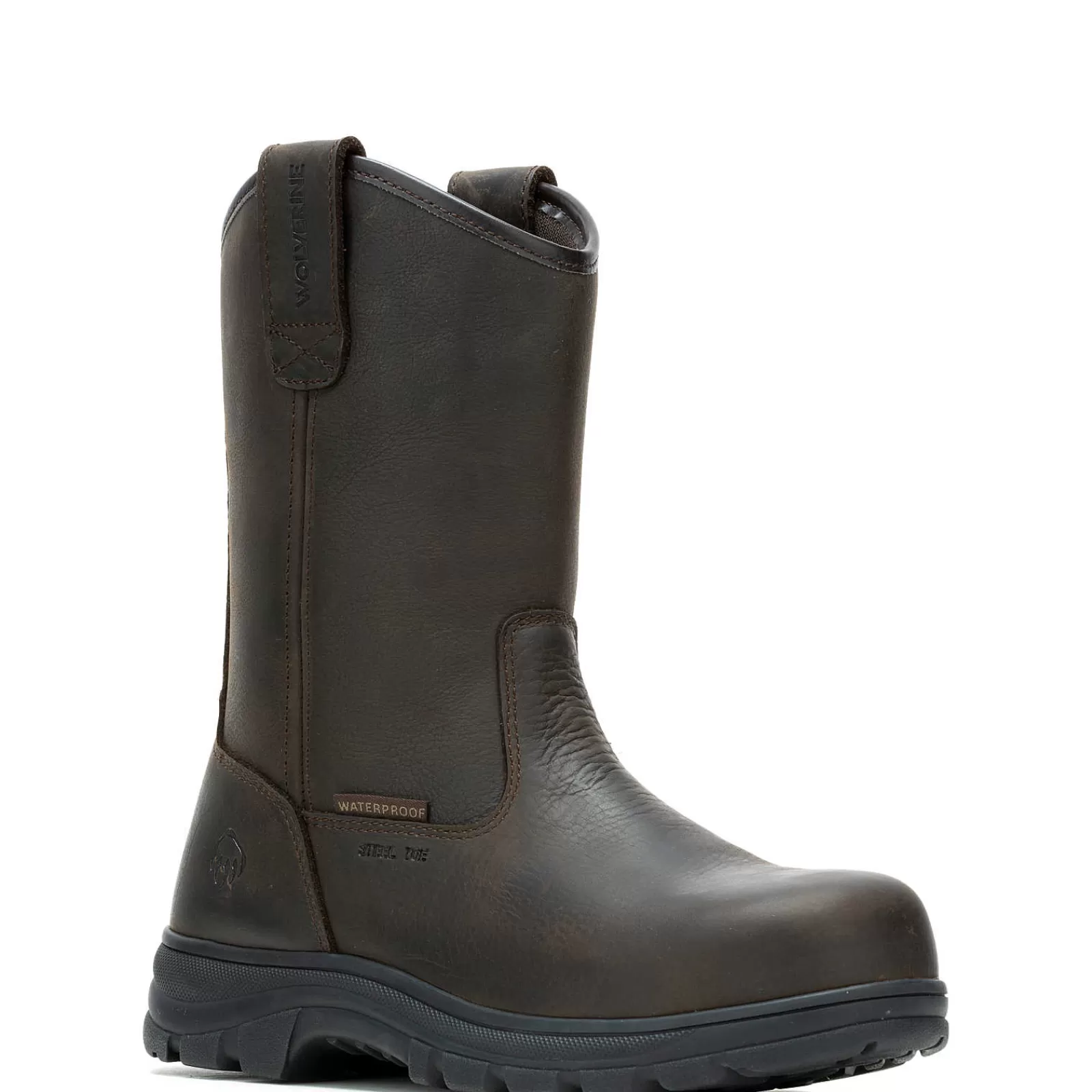 Wolverine Carlsbad Steel-Toe Work Wellington Sudan Brown Store