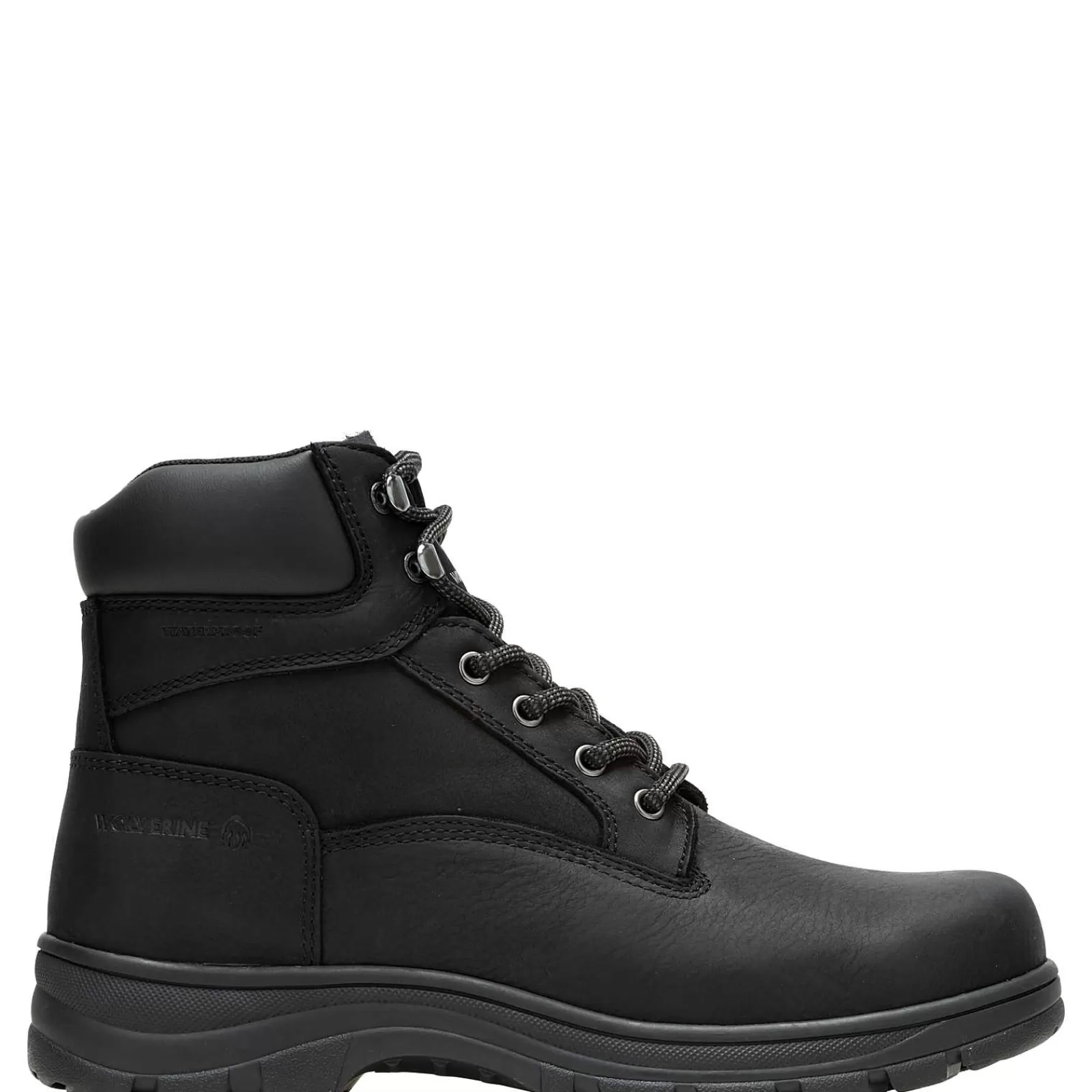 Wolverine Carlsbad Waterproof 6" Work Boot Black Fashion