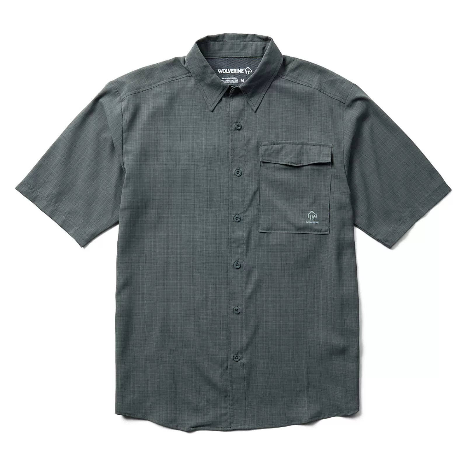 Wolverine Driver Short Sleeve LW Shirt Granite Cheap