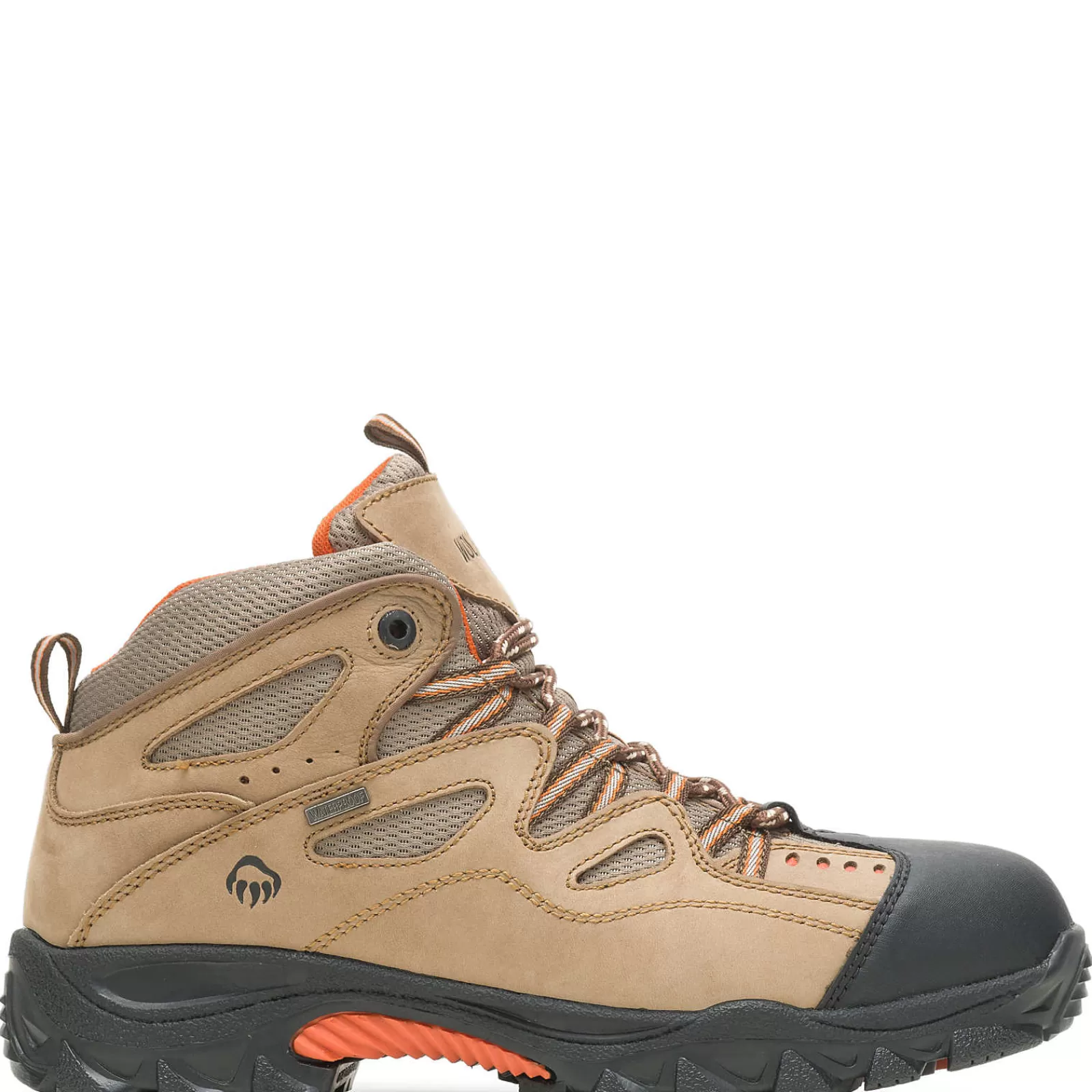 Wolverine Durant Waterproof Steel-Toe Work Boot Light Brown/Orange Shop