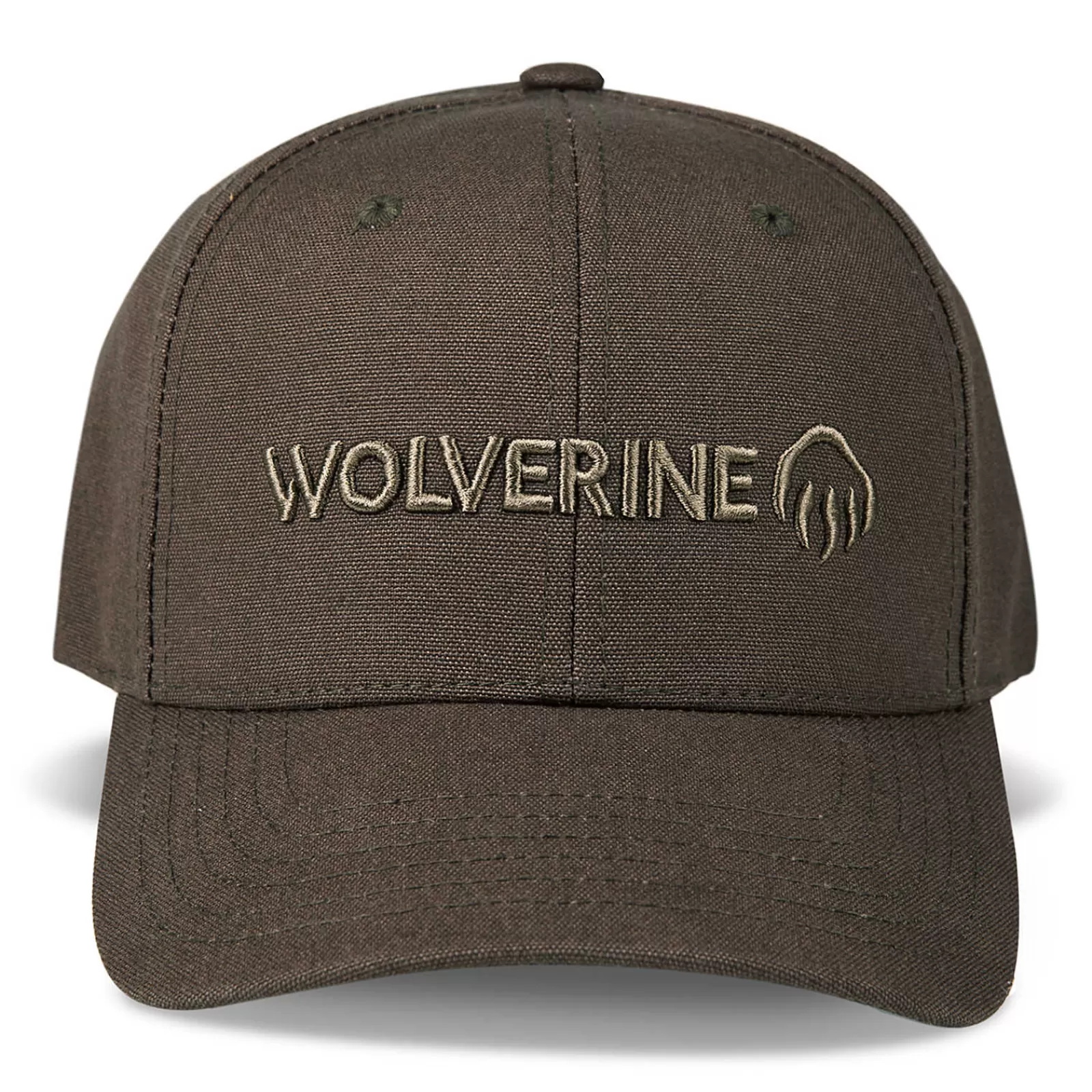 Wolverine Embroidered 6-Panel Logo Cap Black Olive Sale