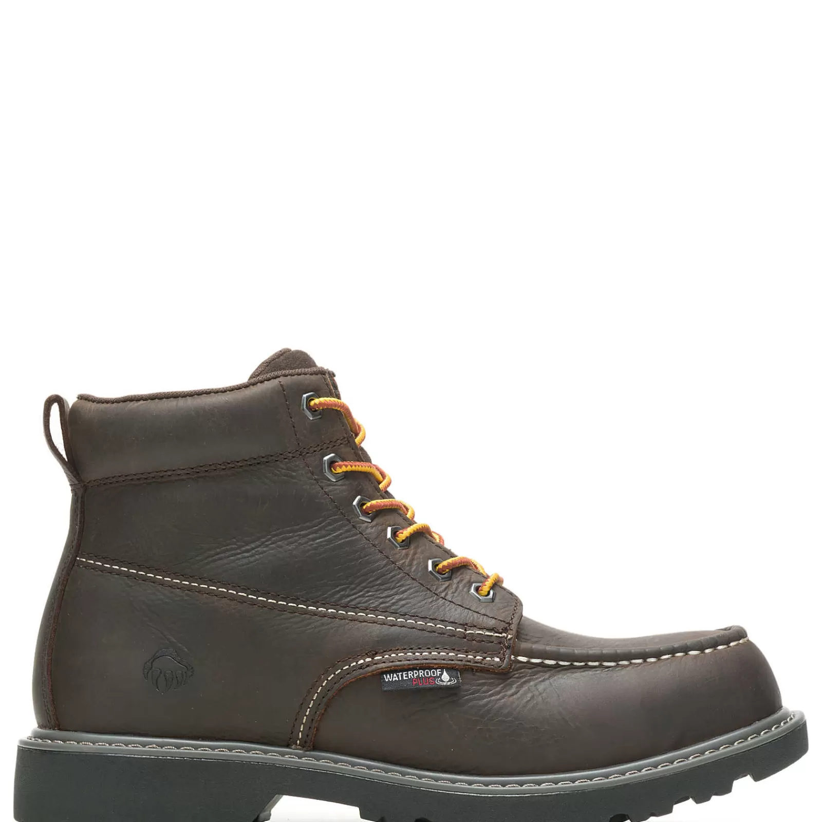 Wolverine Floorhand Moc-Toe 6" Steel-Toe Work Boot Dark Brown Sale