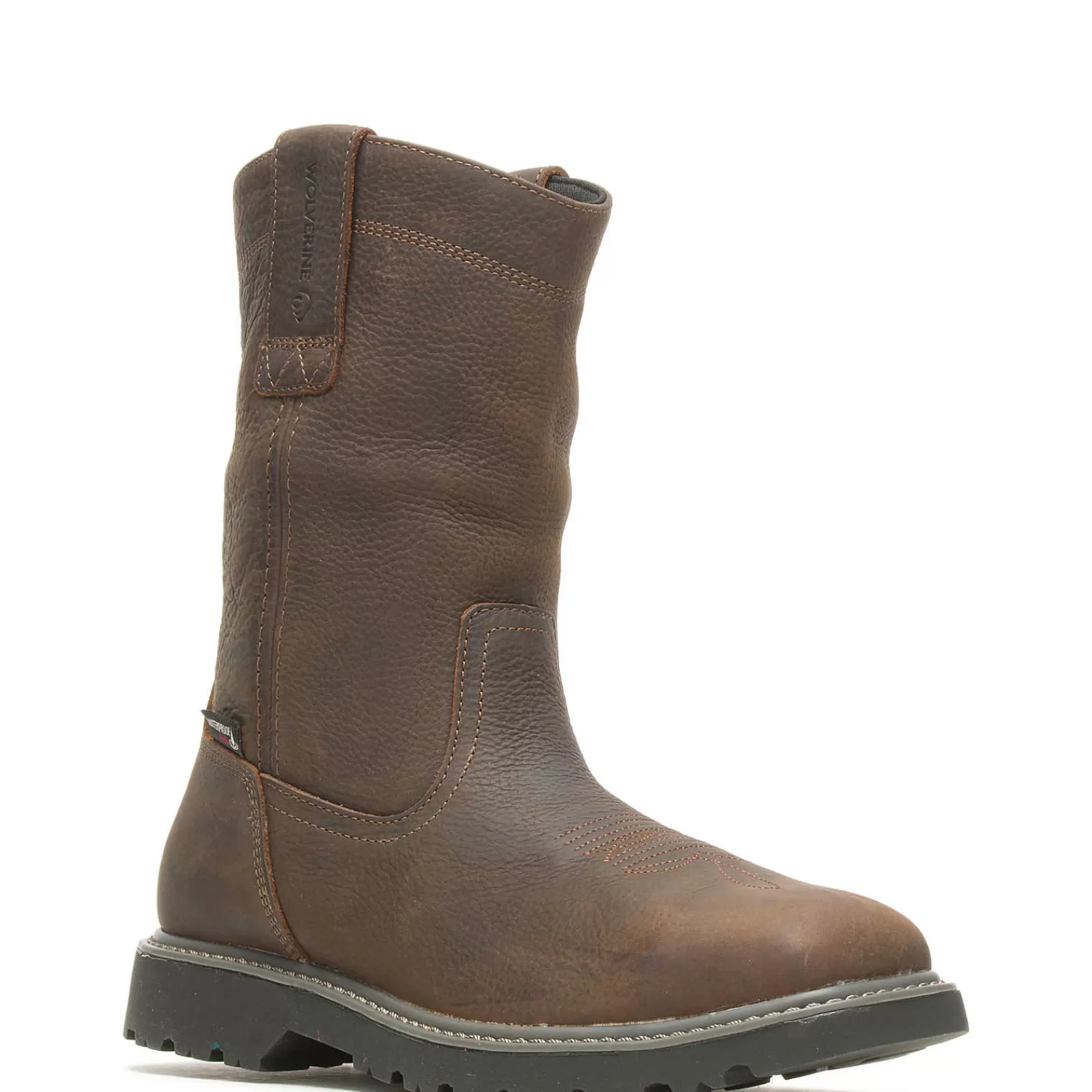 Wolverine Floorhand Square-Toe Wellington Work Boot Dark Brown New