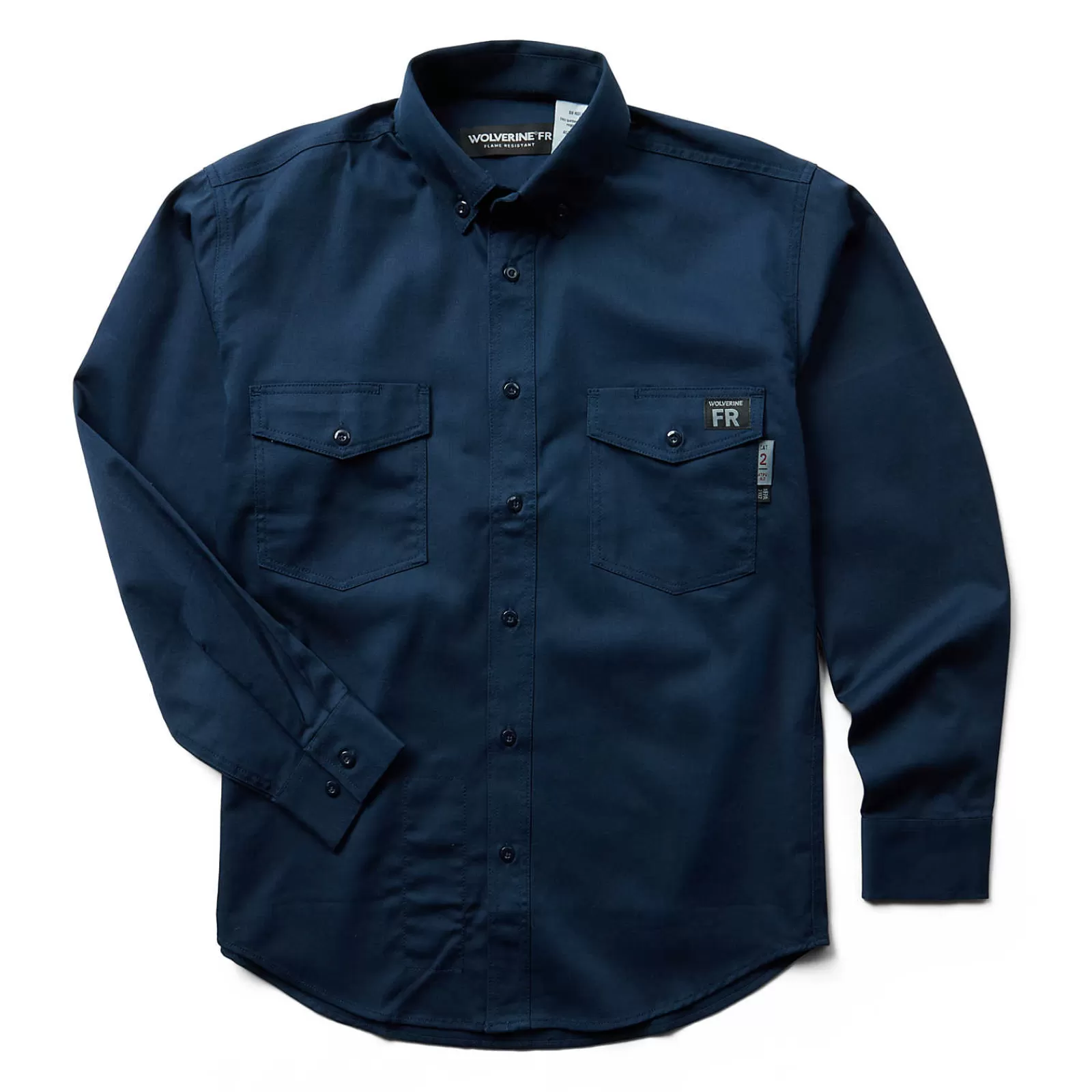 Wolverine FR Twill Long Sleeve Shirt Navy Best