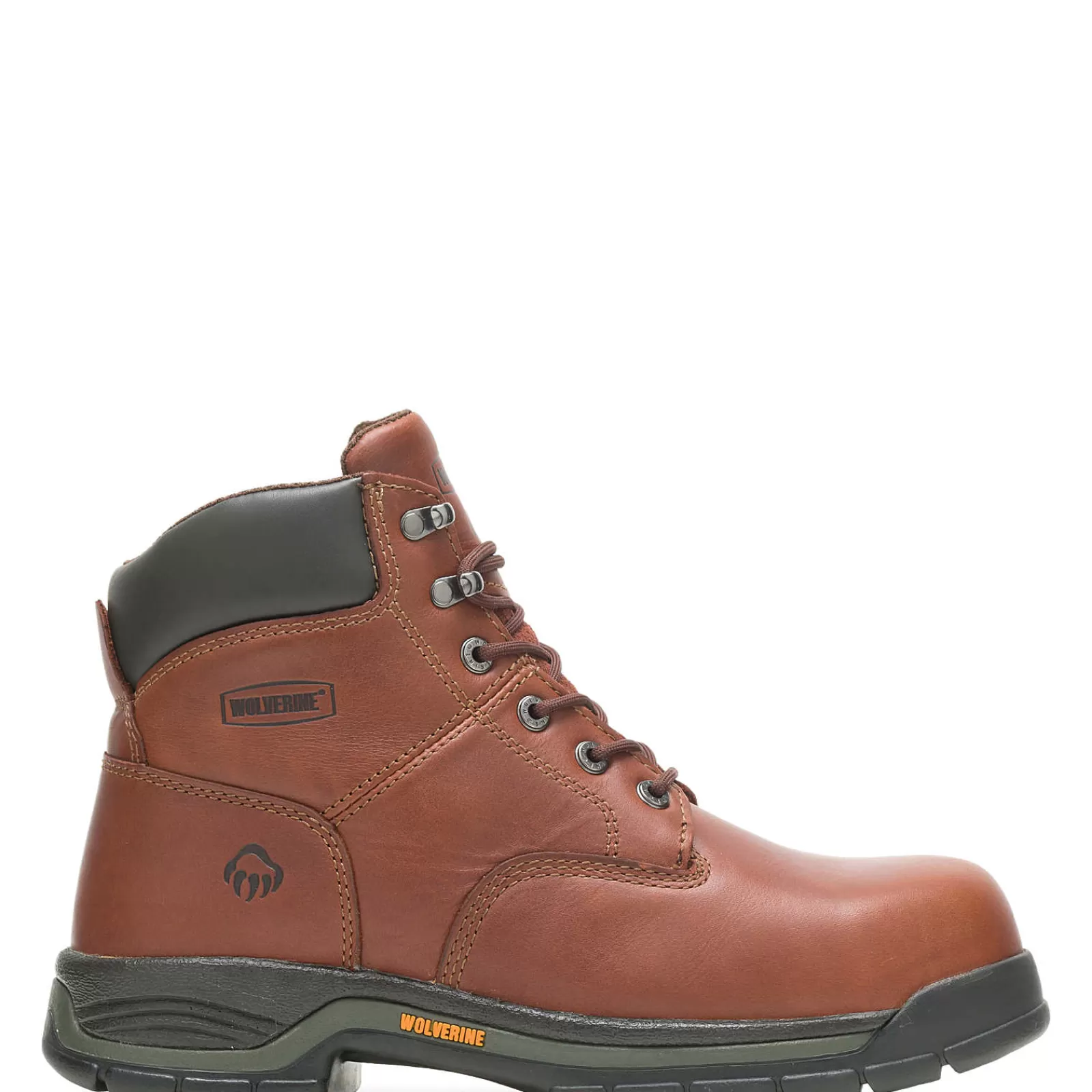 Wolverine Harrison Lace-Up Steel-Toe 6" Work Boot Brown Store