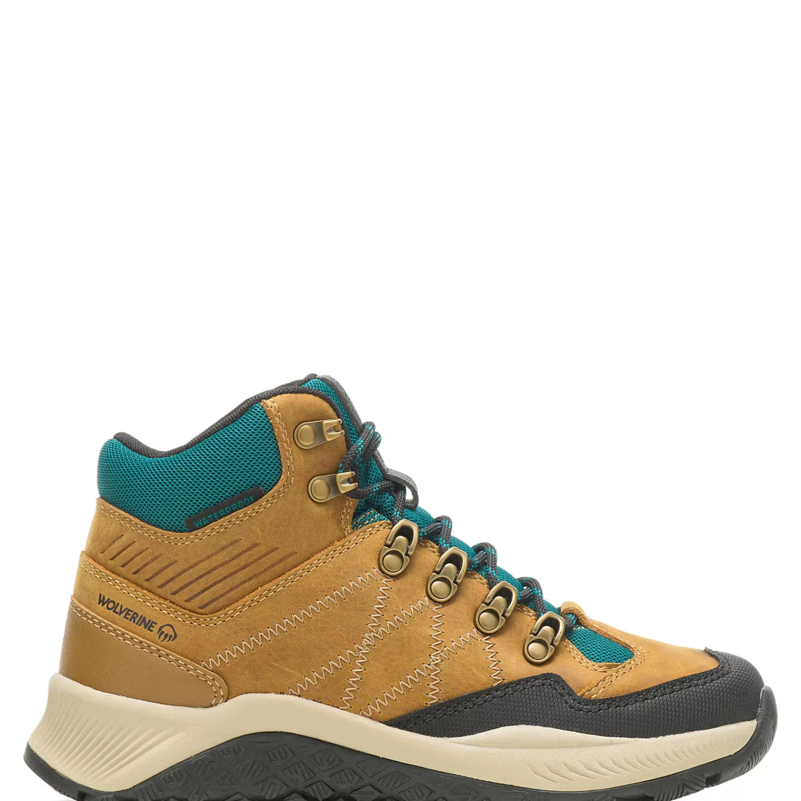 Wolverine Luton Waterproof Hiker Gold/Teal New