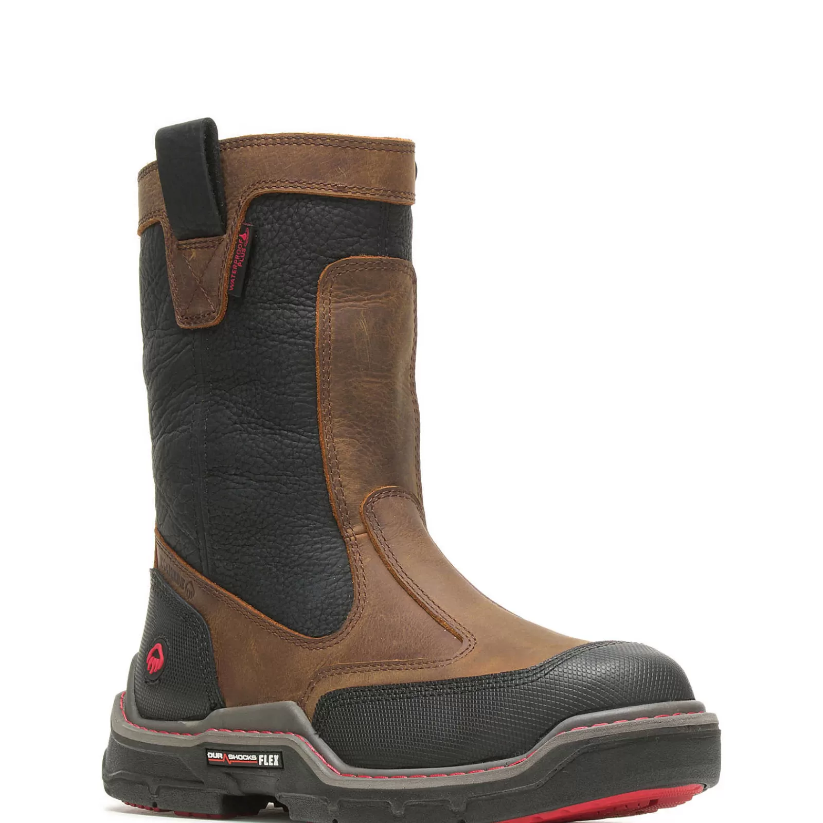 Wolverine Raider DuraShocks® Heavy Duty CarbonMAX® Work Wellington Brown Hot