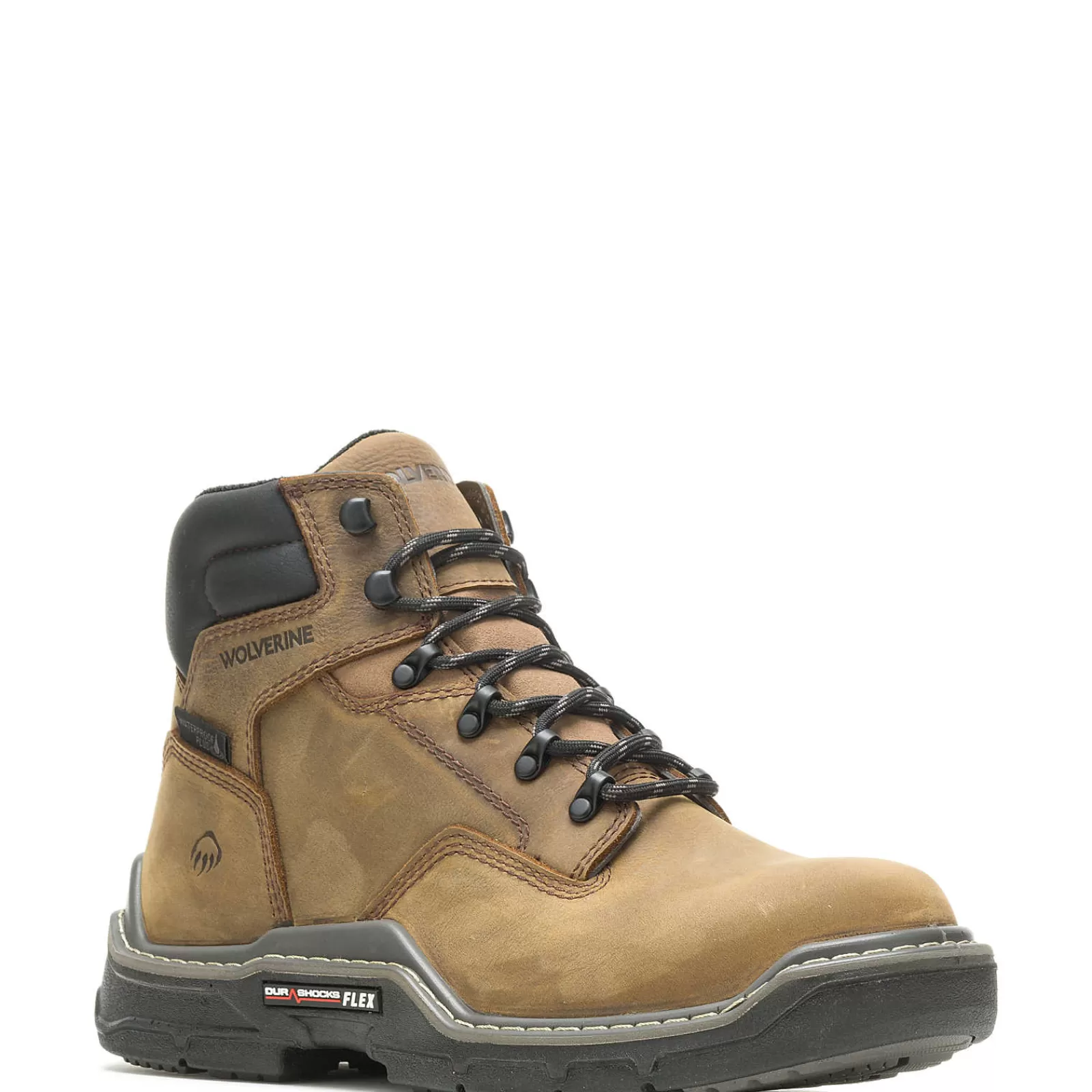 Wolverine Raider DuraShocks® Waterproof 6" CarbonMAX® Work Boot Brown Outlet