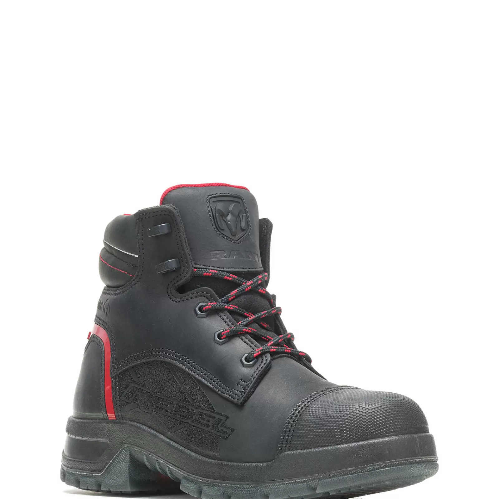 Wolverine Ram Trucks Collection - Rebel Safety Toe Work Boot Black/Red Online