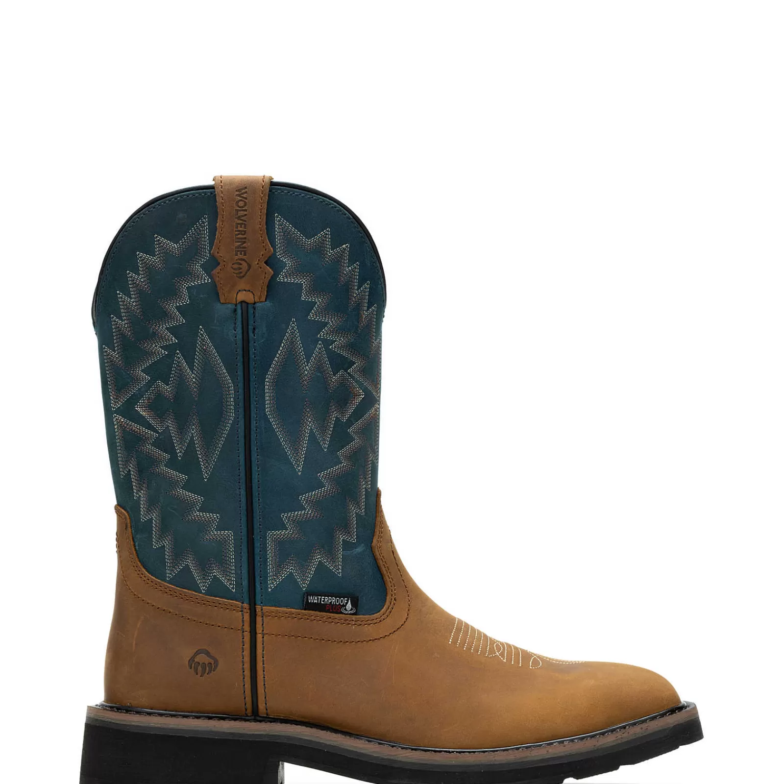 Wolverine Rancher Arrow Steel-Toe Wellington Work Boot Blue Hot