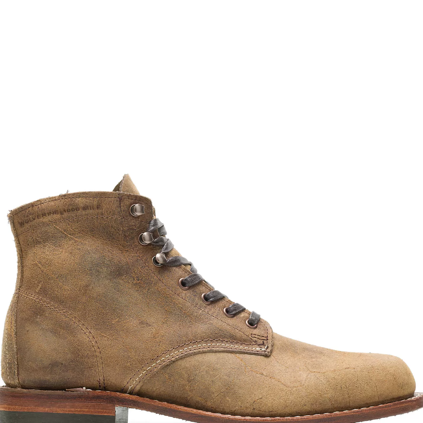 Wolverine Rough Out - 1000 Mile Plain-Toe Original Boot Waxy Brown Outlet