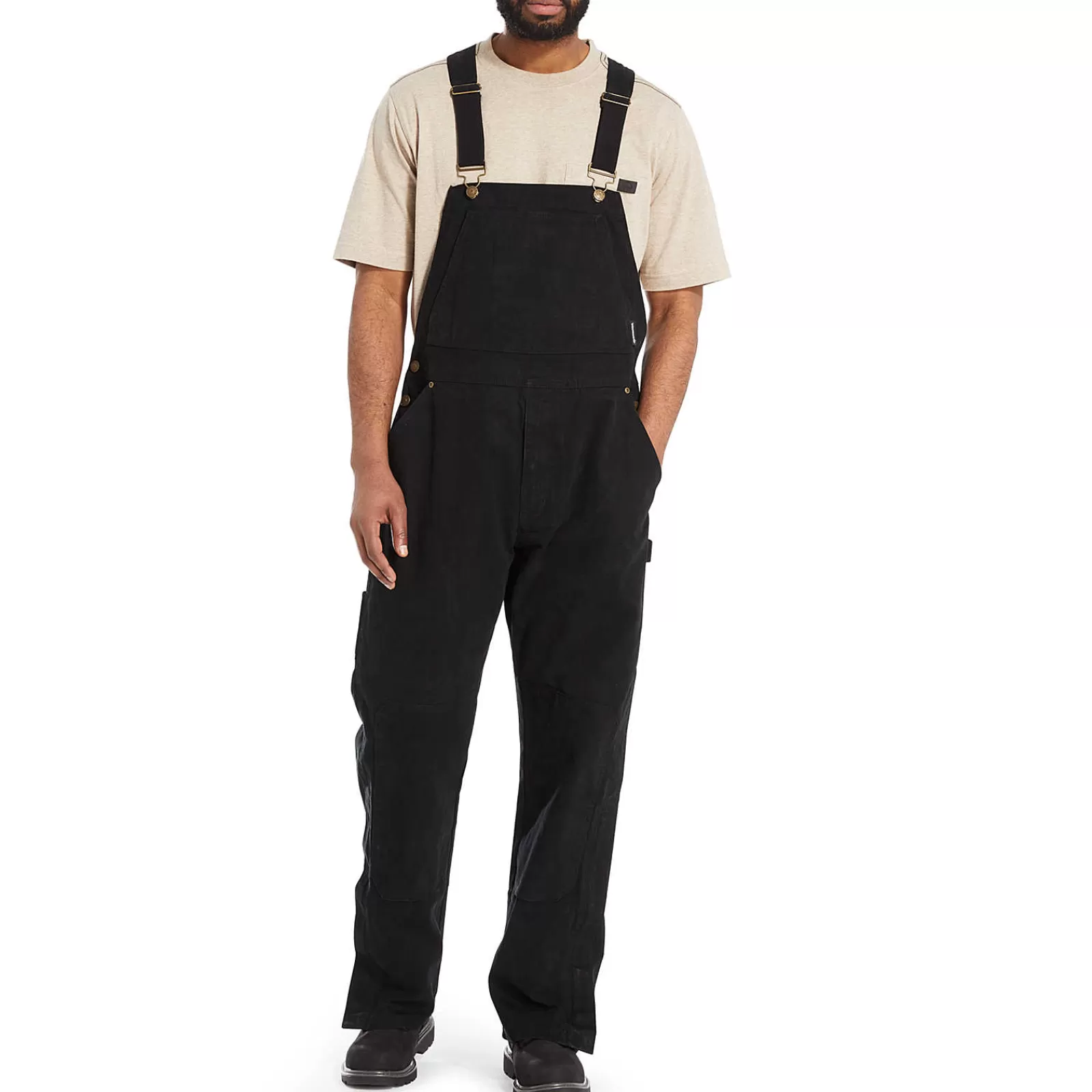 Wolverine Sawmill Duck Bib Overall Black Discount