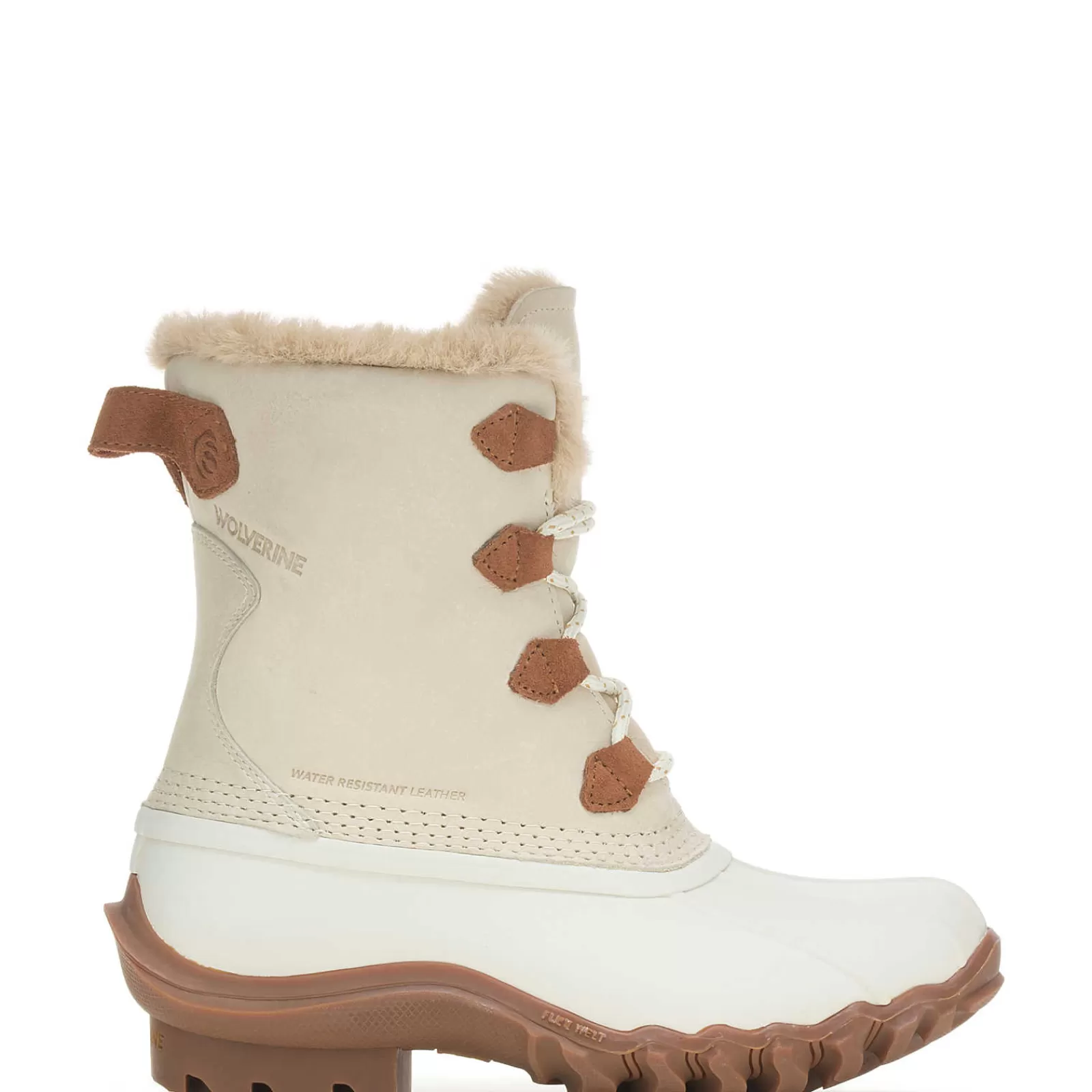 Wolverine Torrent Faux-Fur Tall Duck Boot Ivory Best