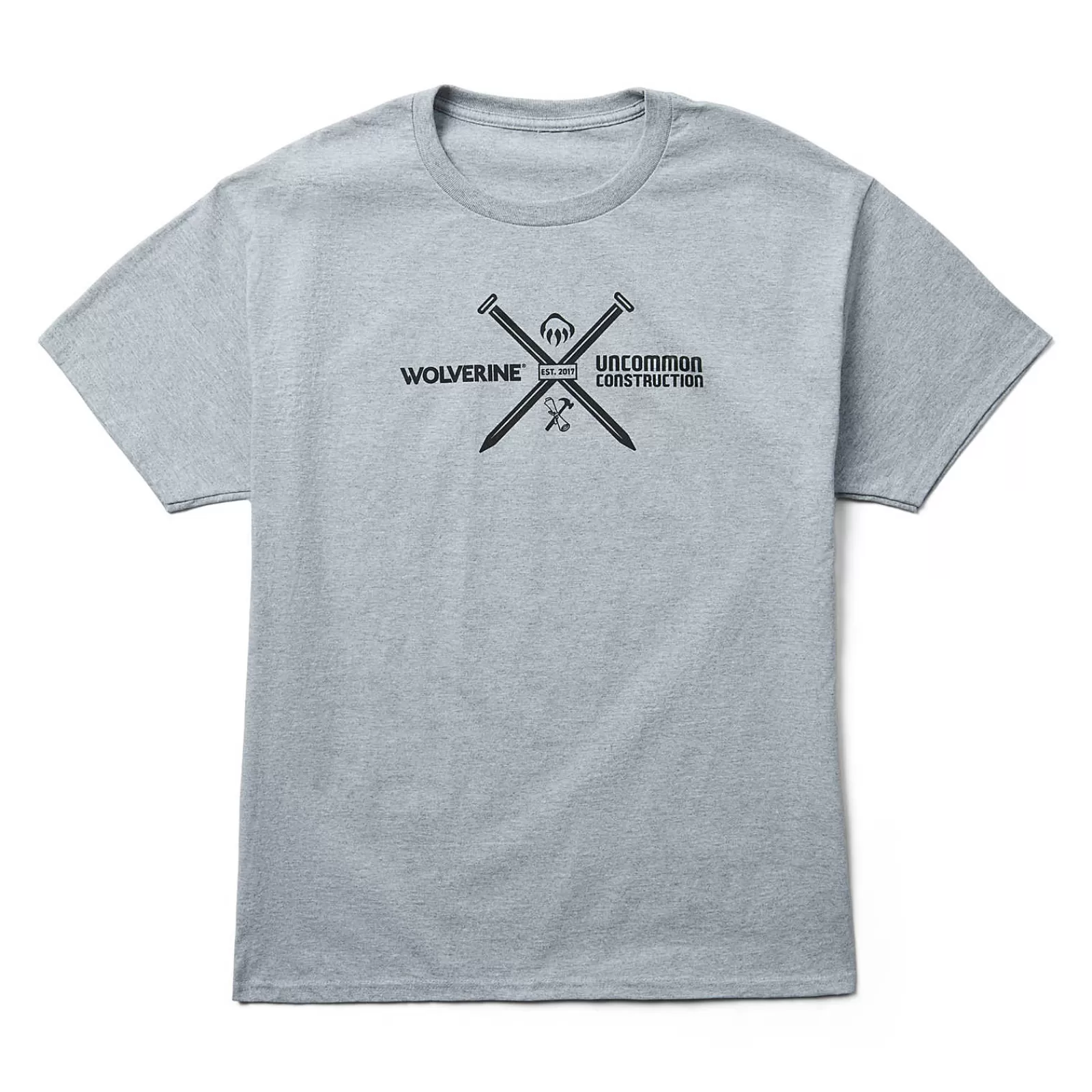 Wolverine UnCommon Construction Collection – Short Sleeve Graphic Tee Grey Heather Cheap